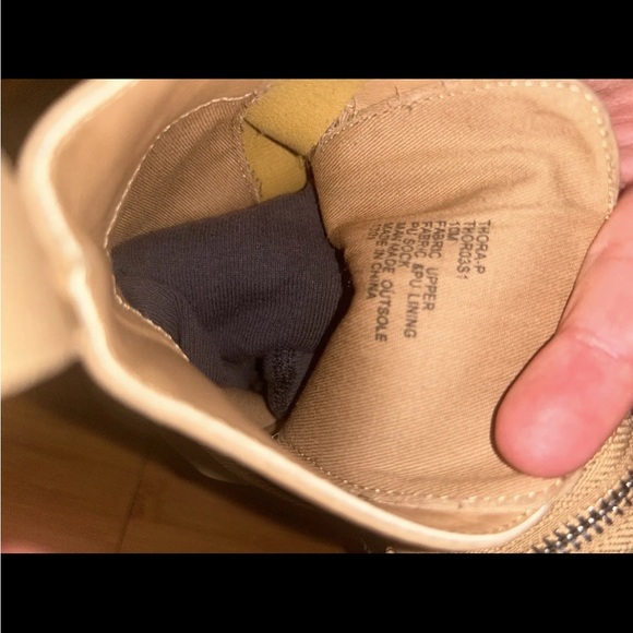 Steve Madden Thora-P Extra-Chunky Platform Ankle Boots Tan Size 11.5W/10M - Picture 3 of 4